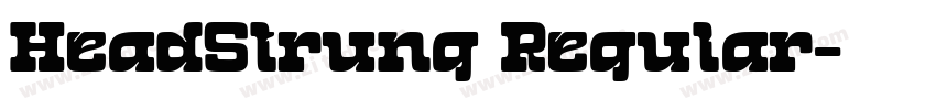 HeadStrung Regular字体转换